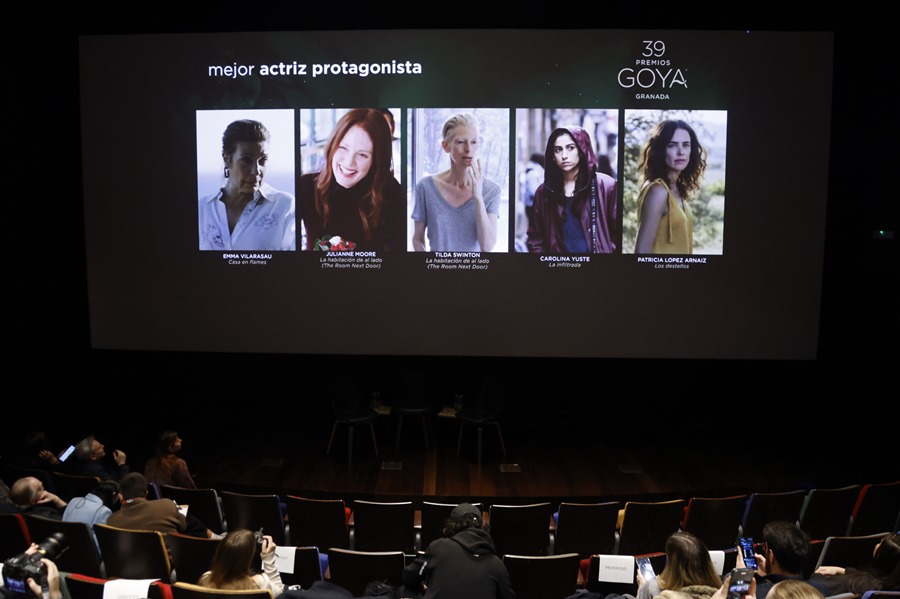 Acto en la Academia del Cine, este miércoles en Madrid, donde se han dado a conocer los nominados y nominadas a la 39 edición de los Premios Goya