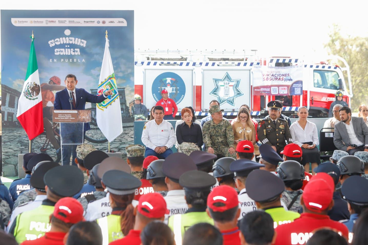 Los agentes del Operativo Vacaciones Seguras brindará labores vigilancia y de orientación turística en Atlixco, Cuetzalan, Puebla, y demás