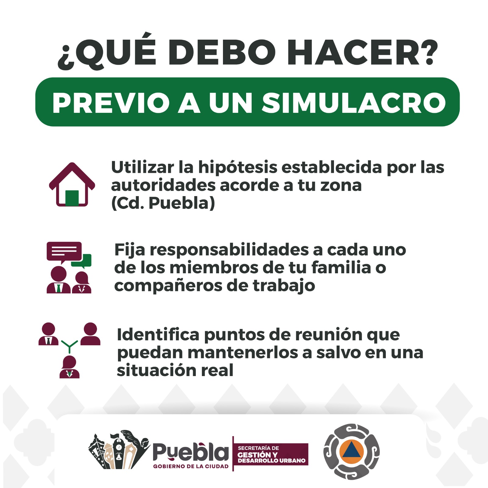 El Simulacro Nacional busca involucrar a todos los sectores para garantizar una respuesta organizada ante una emergencia real