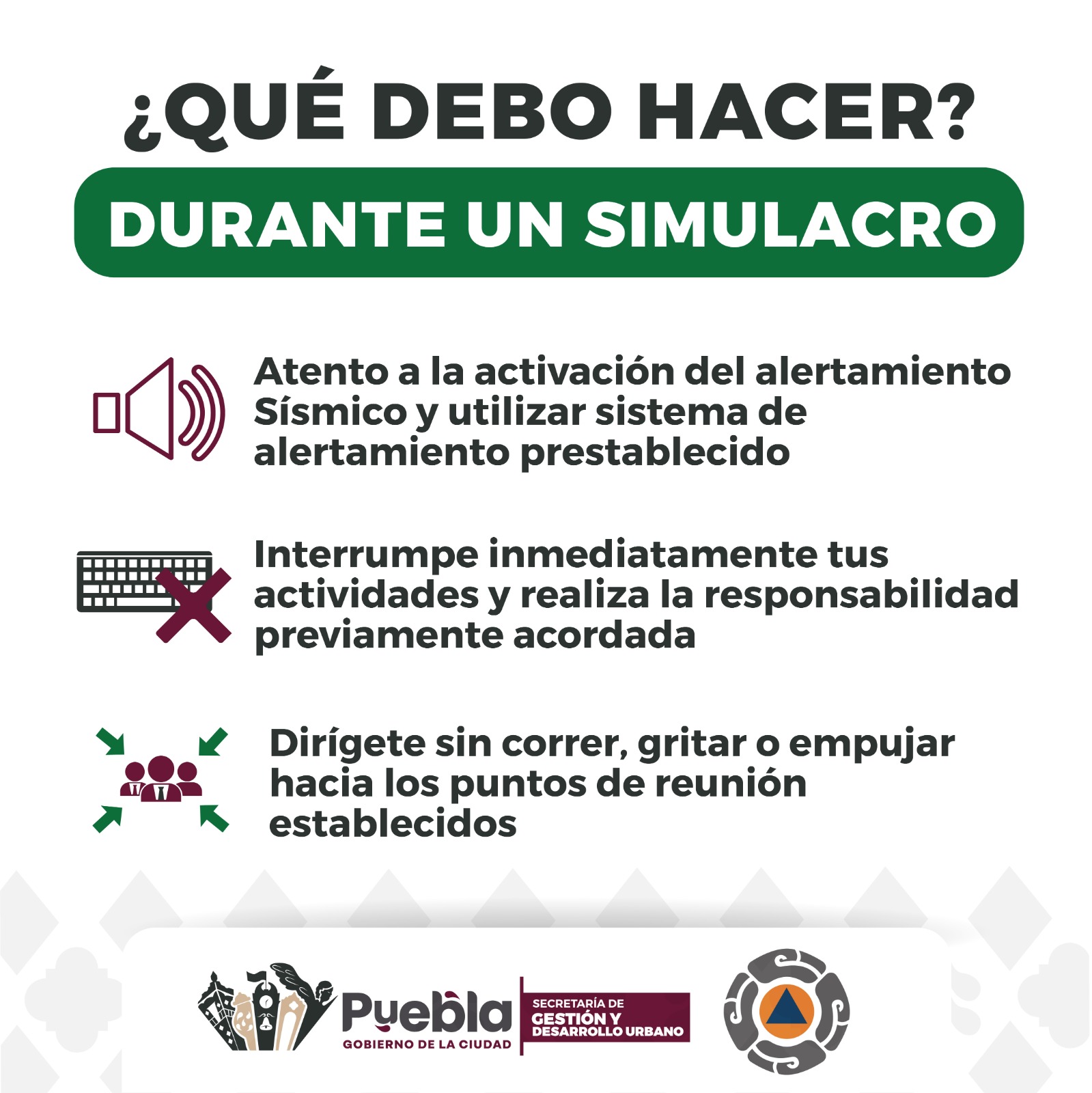 El Simulacro Nacional busca involucrar a todos los sectores para garantizar una respuesta organizada ante una emergencia real