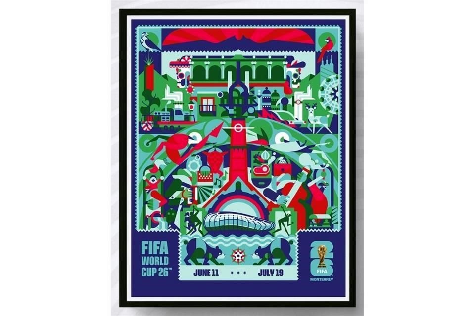 El póster oficial de Monterrey para el Mundial FIFA 2026 se dio a conocer en el portal oficial de esta federación