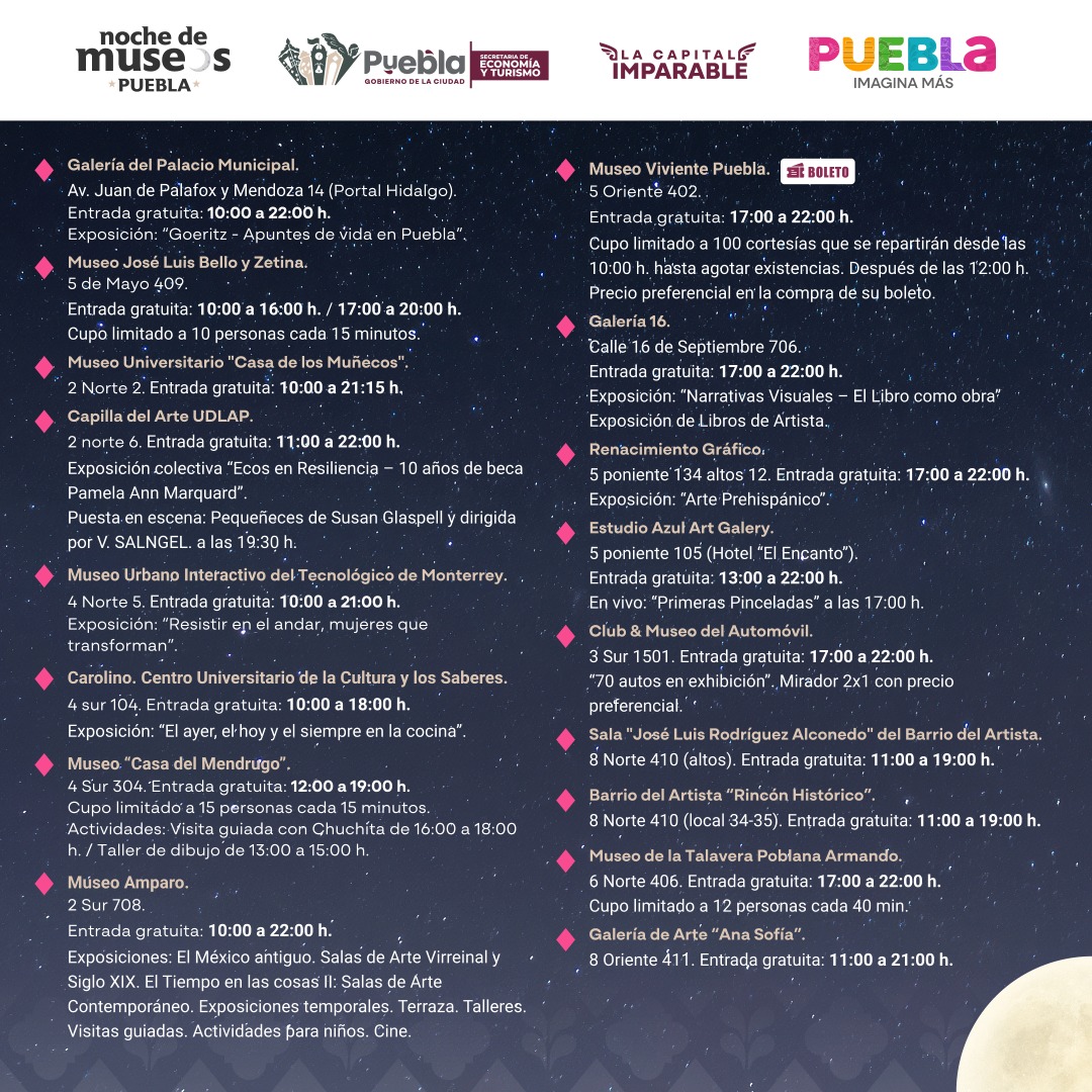 33 recintos culturales y galerías participarán el sábado 17 de mayo en la cuarta Noche de Museos del presente año