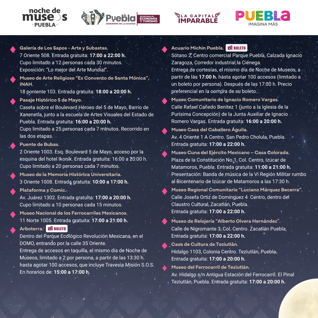 33 recintos culturales y galerías participarán el sábado 17 de mayo en la cuarta Noche de Museos del presente año