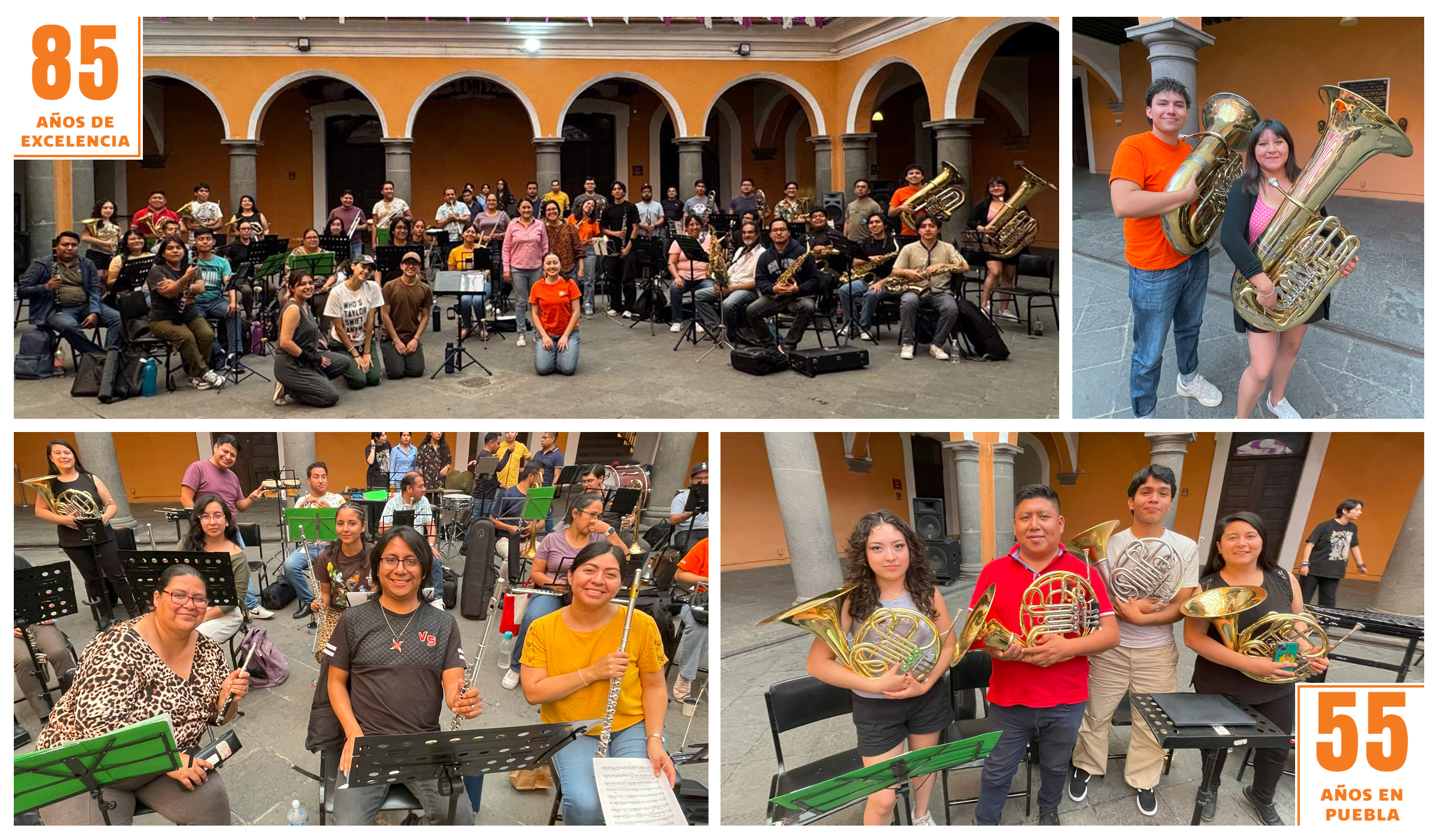 La Banda Sinfónica de la UDLAP y la Banda de CECAMBA volverán a colaborar en un concierto en mayo en la Casa de la Cultura