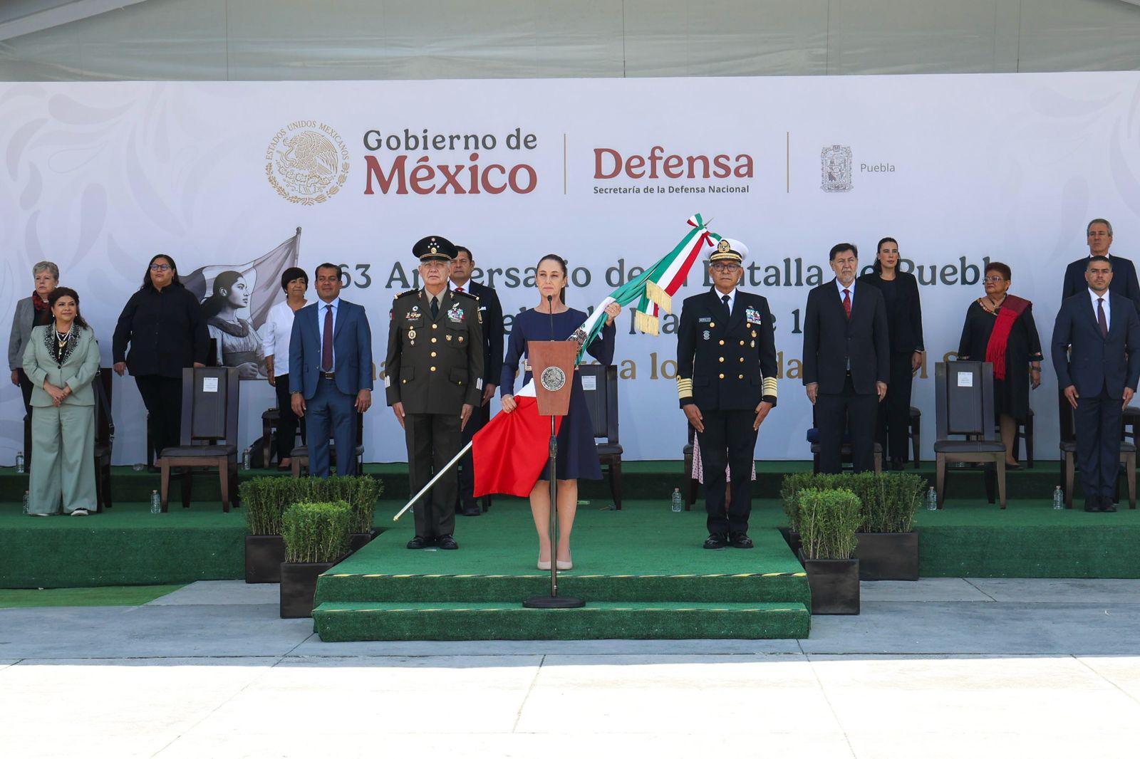 Sheinbaum tomó a protesta a 37 mil 442 soldados del Servicio Militar y previo al inicio del desfile cívico militar por el 5 de mayo