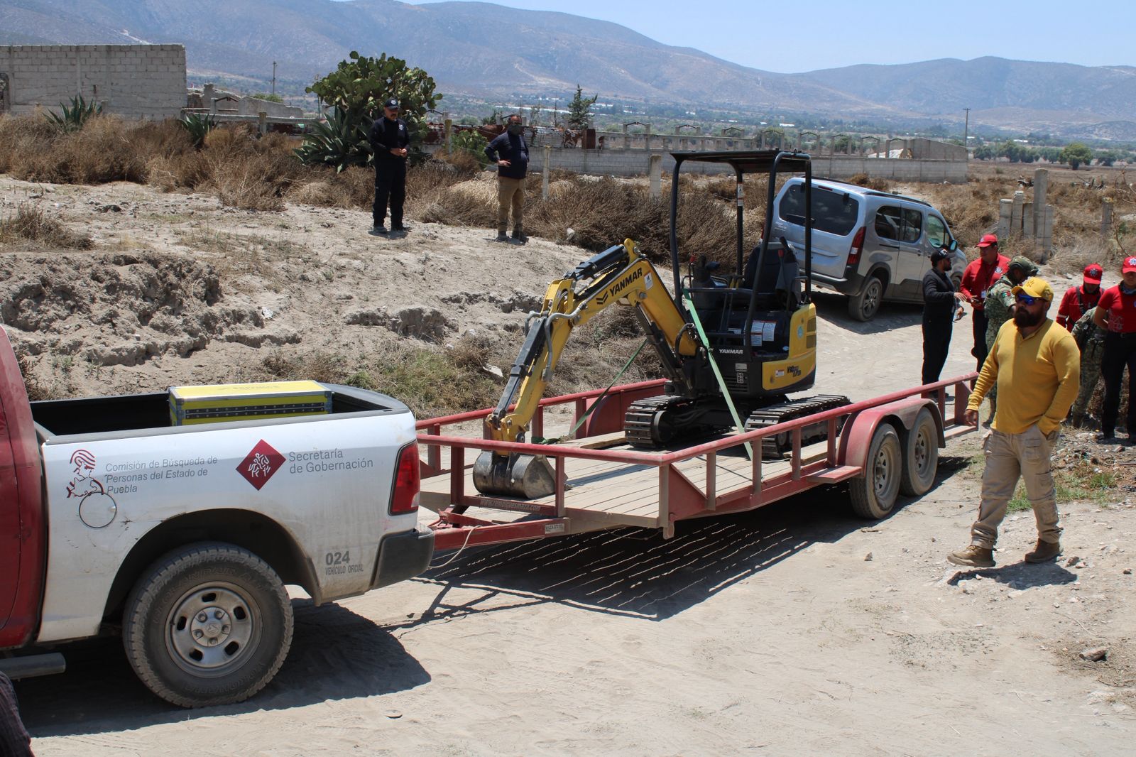 La Segob informó que el personal de la Comisión de Búsqueda de Personas y Fiscalía retomaron actividades del levantamiento de restos óseos