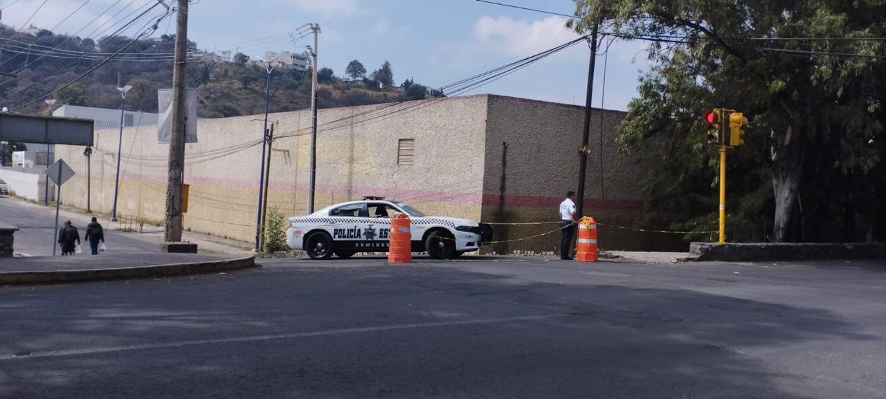 Como parte del operativo en las inmediaciones del Estadio Tlahuicole, se realizó el cierre total de las calles Gustavo Arévalo y Tlahuixolotl