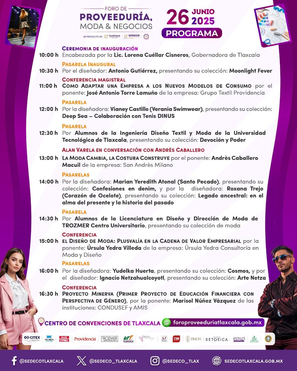 Con entrada libre, el Foro de Proveeduría Moda y Negocios 2025 se consolida como un espacio de diálogo productivo del sector moda en Tlaxcala