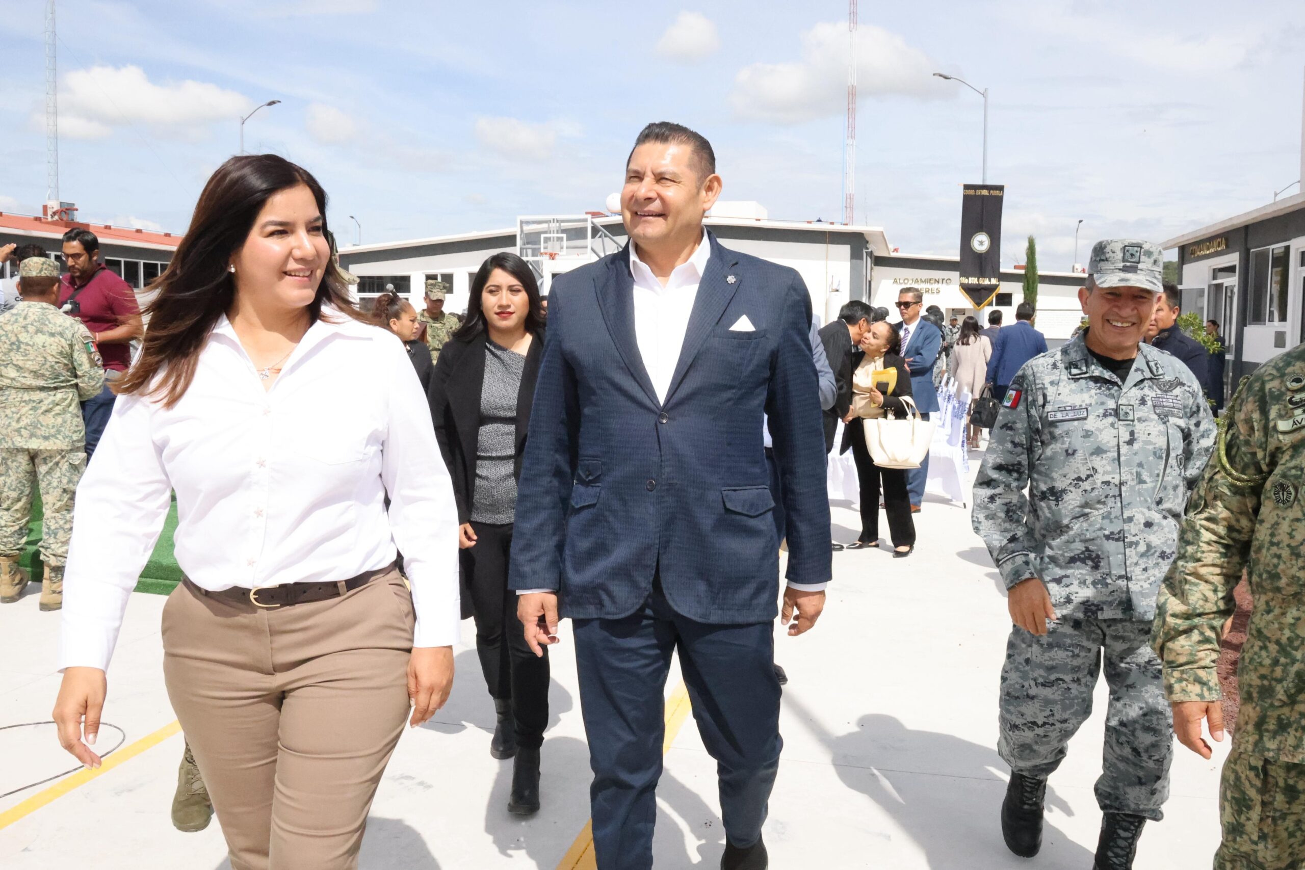 Armenta estuvo presente en la inauguración de la 314ª Compañía de la Guardia Nacional con autoridades federales, estatales y municipales