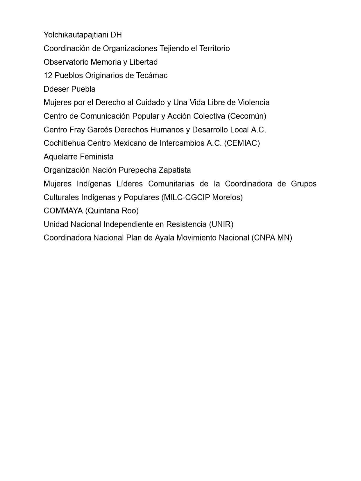 Las agrupaciones que exigen la intervención de la CNDH acusaron que Odelia murió por una posible negligencia médica y violencia institucional